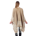 Office Women Poncho Thickened Cloak Split Fork Shawl Female Cashmere Capes Long Scarf Female Poncho